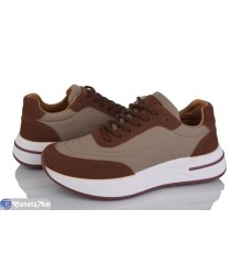 Кросівки жіночі на весну/осінь (8 пар р.36-41) коричневий  "LOREDANA"