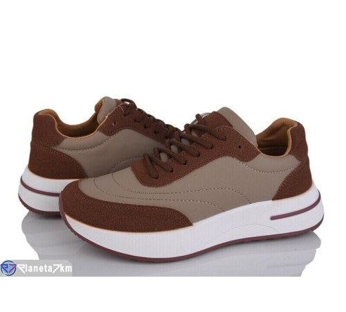 Кросівки жіночі на весну/осінь (8 пар р.36-41) коричневий  "LOREDANA"