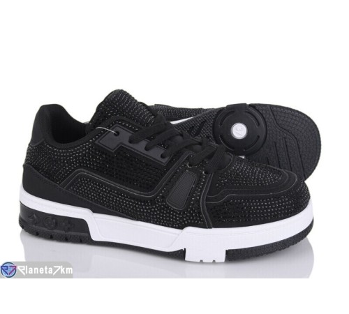 Кросівки жіночі на весну/осінь (8 пар р.36-41) чорний  "LOREDANA"