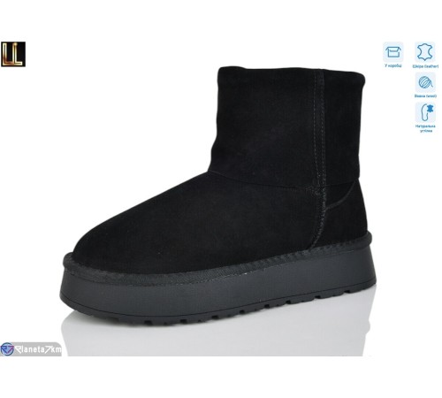 Уггі жіночі на зиму (8 пар р.37-41) чорний  "Lilin"