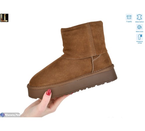 Уггі жіночі на зиму (8 пар р.37-41) коричневий  "Lilin"