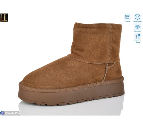 Уггі жіночі на зиму (8 пар р.37-41) коричневий  "Lilin"