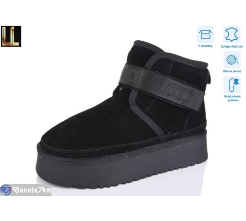 Уггі жіночі на зиму (8 пар р.37-41) чорний  "Lilin"