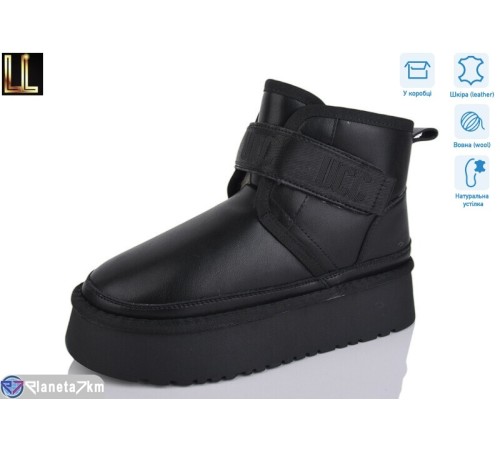 Уггі жіночі на зиму (8 пар р.37-41) чорний  "Lilin"