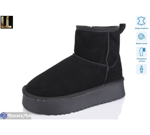 Уггі жіночі на зиму (8 пар р.36-41) чорний  "Lilin"