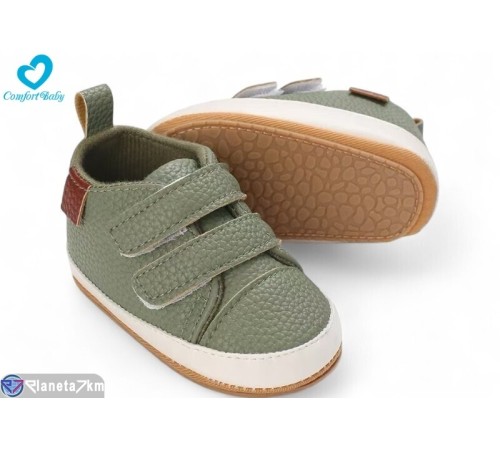 Пінетки дитячі на весну/осінь (6 пар р.11-13) зелений  "Comfort-baby"
