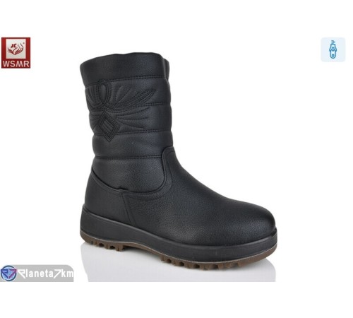 Чоботи жіночі на зиму (8 пар р.36-41) чорний  "WSMR"