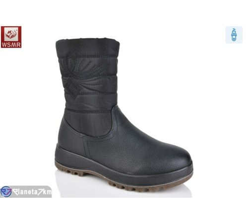 Чоботи жіночі на зиму (8 пар р.36-41) чорний  "WSMR"