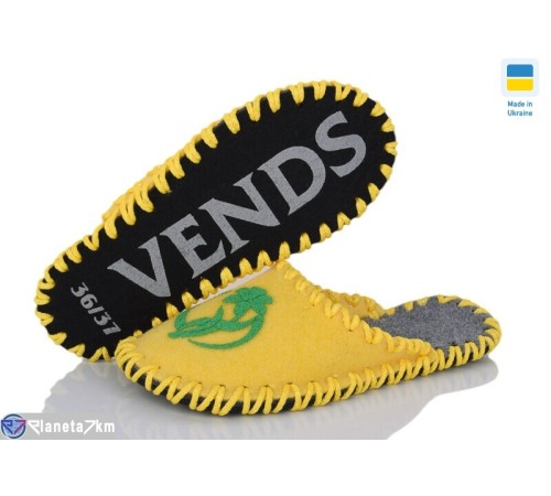 Тапки жіночі на весну/осінь (9 пар р.36-41) жовтий  "Activ"