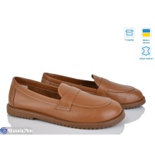 Туфлі жіночі на весну/осінь (6 пар р.36-40) коричневий  "Linda"