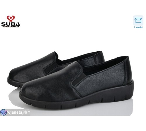 Сліпони жіночі на весну/осінь (8 пар р.37-41) чорний  "SUBA"