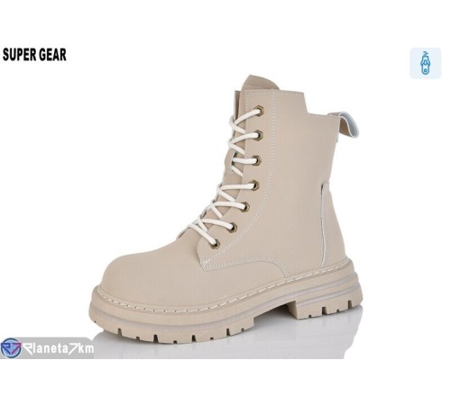 Черевики жіночі на весну/осінь (6 пар р.36-40) бежевий  "Super Gear" Черевики жіночі на весну/осінь (6 пар р.36-40) бежевий  "Super Gear"