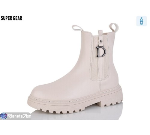 Черевики жіночі на весну/осінь (6 пар р.36-41) бежевий  "Super Gear" Черевики жіночі на весну/осінь (6 пар р.36-41) бежевий  "Super Gear"