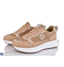 Кросівки жіночі на весну/осінь (8 пар р.36-41) коричневий  "LOREDANA"