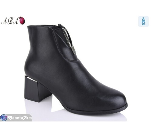 Черевики жіночі на весну/осінь (6 пар р.37-41) чорний  "Aba"