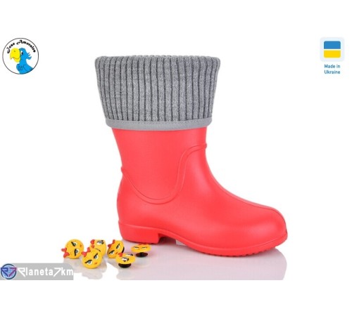 Дитячі чоботи з піни на весну/осінь (8 пар р.22-28) червоний  "Jose Amorales"