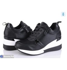 Кросівки жіночі на весну/осінь (8 пар р.36-41) чорний  "LOREDANA"