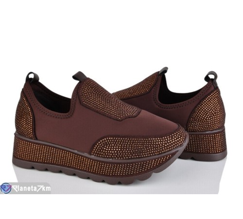 Кросівки жіночі на весну/осінь (8 пар р.36-41) коричневий  "LOREDANA"