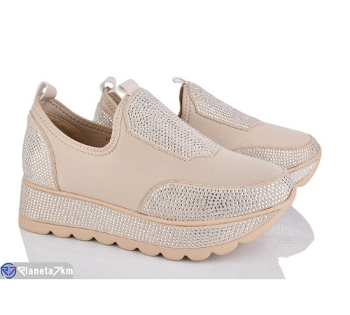 Кросівки жіночі на весну/осінь (8 пар р.36-41) бежевий  "LOREDANA"