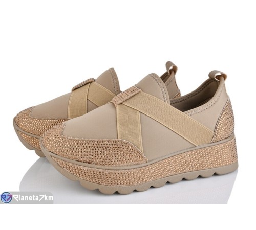 Кросівки жіночі на весну/осінь (8 пар р.36-41) хакі  "LOREDANA"