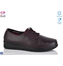 Туфлі жіночі на весну/осінь (6 пар р.41-43) бордовий  "Gukkcr"