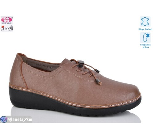 Туфлі жіночі на весну/осінь (6 пар р.41-43) коричневий  "Gukkcr"