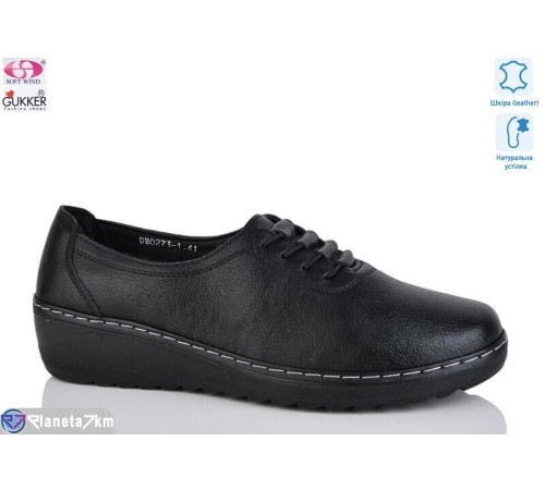 Туфлі жіночі на весну/осінь (6 пар р.41-43) чорний  "Gukkcr"