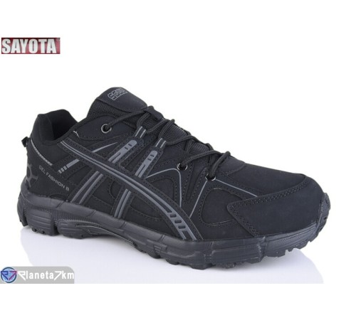 Кросівки чоловічі на весну/осінь (8 пар р.41-46) чорний  "Sayota"
