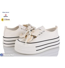 Кеди жіночі на весну/осінь (8 пар р.35-40) бежевий  "BELIES-D"