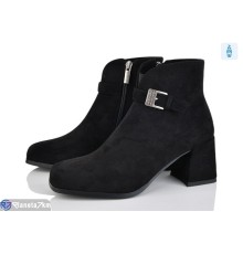 Черевики жіночі на весну/осінь (6 пар р.36-40) чорний  "MARADONA"