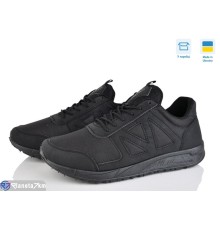 Кросівки чоловічі на весну/осінь (6 пар р.41-46) чорний  "LEOBAZA"