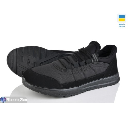 Кросівки чоловічі на весну/осінь (6 пар р.41-45) чорний  "LEOBAZA"