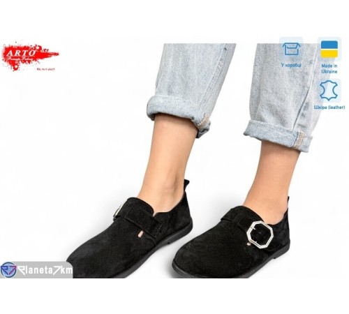 Туфлі жіночі на весну/осінь (8 пар р.37-41) чорний  "ARTO"