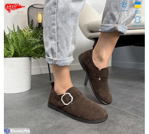 Туфлі жіночі на весну/осінь (8 пар р.37-41) коричневий  "ARTO"