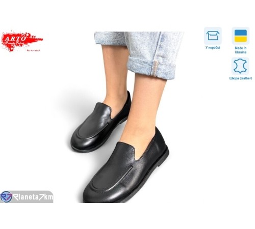 Туфлі жіночі на весну/осінь (8 пар р.36-41) чорний  "ARTO"