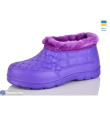 Калоші жіночі на зиму (6 пар р.36-41) фіолетовий  "Korka"