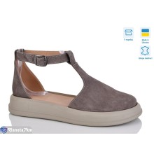 Туфлі жіночі на літо (6 пар р.37-41) коричневий  "LIKA"