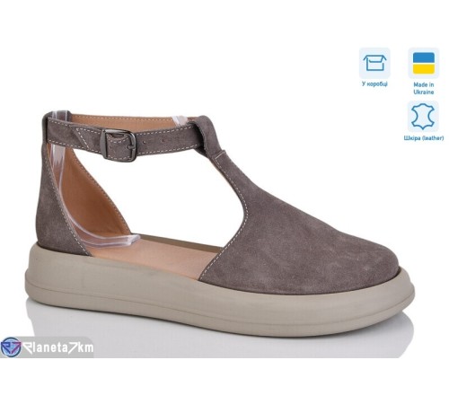 Туфлі жіночі на літо (6 пар р.37-41) коричневий  "LIKA"