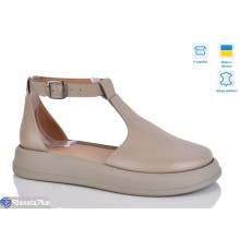 Туфлі жіночі на літо (6 пар р.37-41) коричневий  "LIKA"