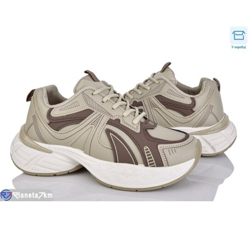 Кросівки жіночі на весну/осінь (8 пар р.36-41) коричневий  "LAIFA"