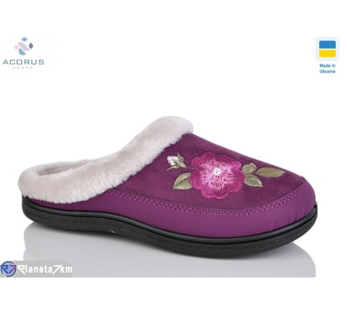Тапки жіночі на весну/осінь (8 пар р.37-41) фіолетовий  "Acorus"