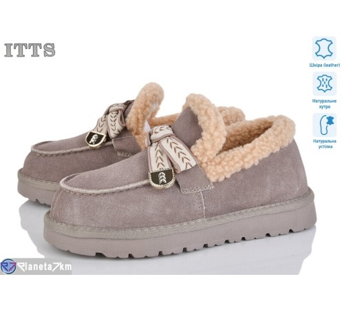 Туфлі жіночі на зиму (6 пар р.36-41) сірий  "LOTOS"