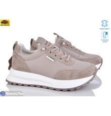 Кросівки жіночі на весну/осінь (8 пар р.36-41) бежевий  "Mei De Li"