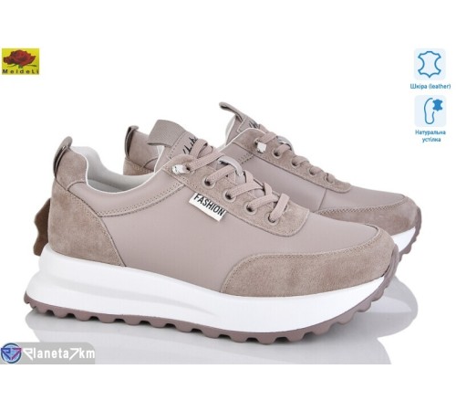 Кросівки жіночі на весну/осінь (8 пар р.36-41) бежевий  "Mei De Li"