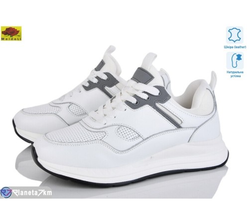 Кросівки жіночі на весну/осінь (8 пар р.36-41) білий  "Mei De Li"