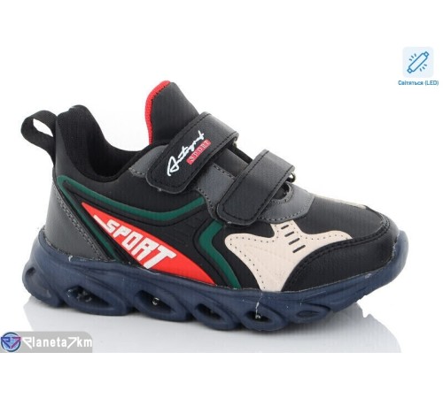 Дитячі кросівки на весну/осінь (8 пар р.27-32) чорний  "Laifakids"