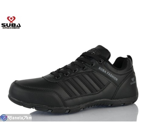 Кросівки чоловічі на весну/осінь (8 пар р.41-46) чорний  "SUBA"