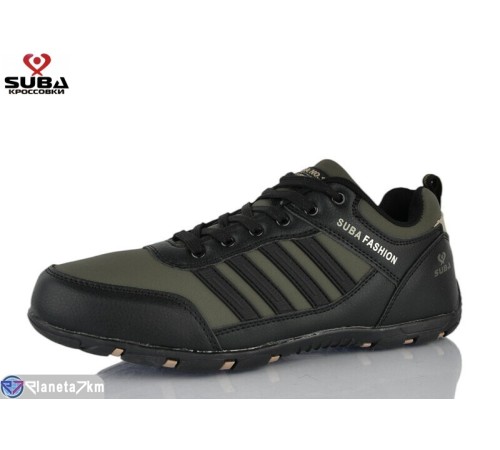 Кросівки чоловічі на весну/осінь (8 пар р.41-46) зелений  "SUBA"
