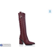 Чоботи жіночі на весну/осінь (6 пар р.36-40) бордовий  "TETRAST"