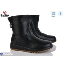 Черевики жіночі на зиму (8 пар р.37-42) чорний  "SUBA"